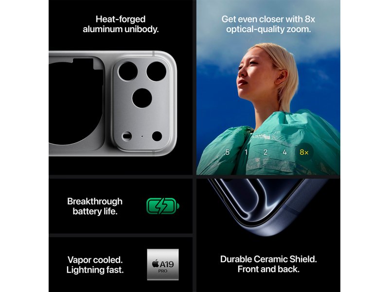 Смартфон Apple iPhone 17 Pro 1TB nano SIM + eSIM Cosmic Orange, фото 6