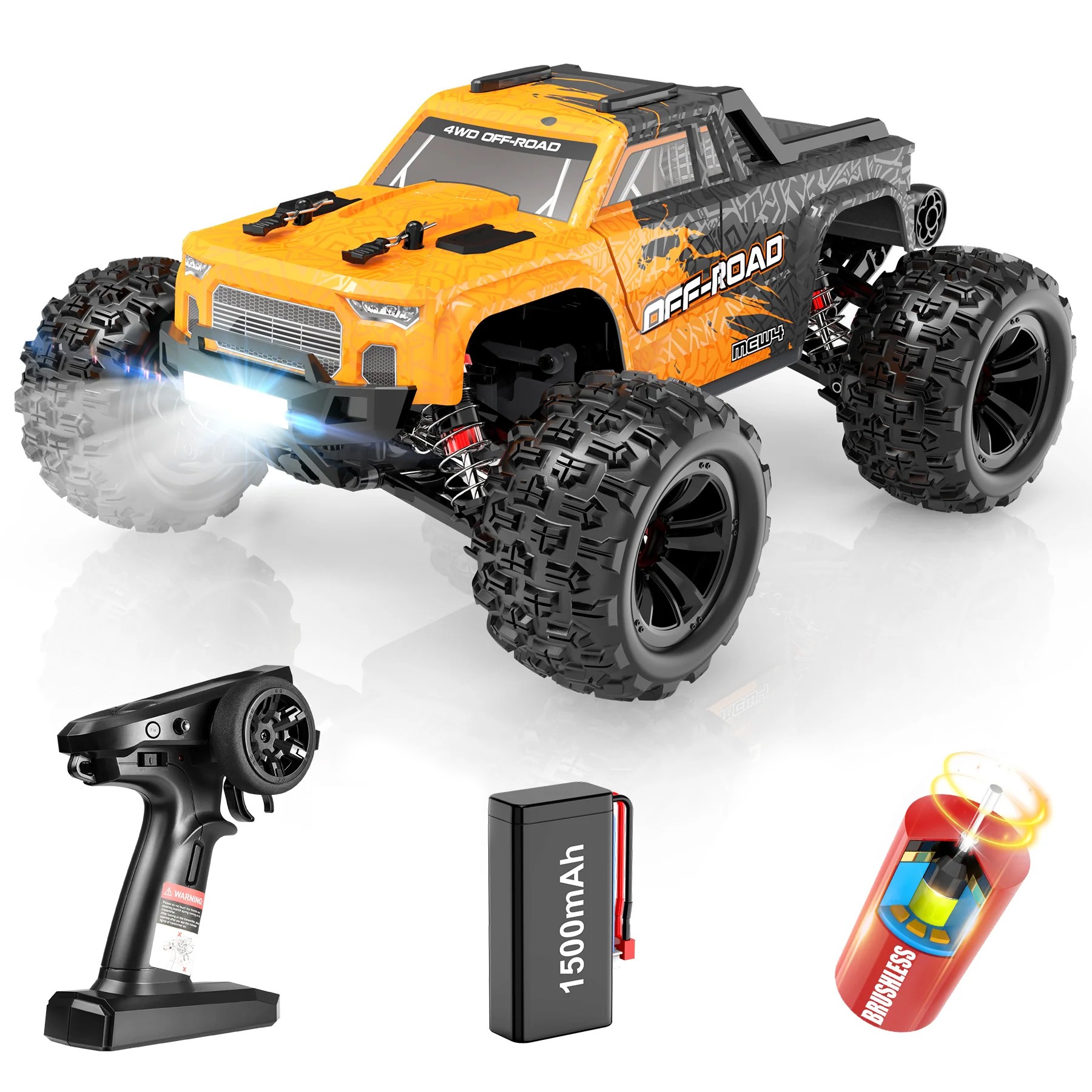 Радиоуправляемый внедорожник MJX Hyper Go 4WD Brushless MEW4 Truck 1:16 - MJX-M163