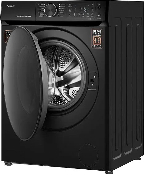 Стиральная машина Weissgauff WM 59411 Direct Drive Inverter Steam Matt Black, фото 5