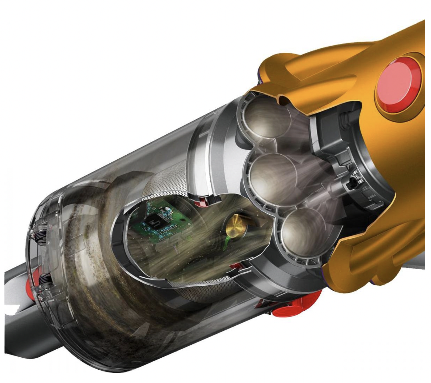 Пылесос Dyson V12 Detect Slim Absolute SV46 «yellow/nickel»