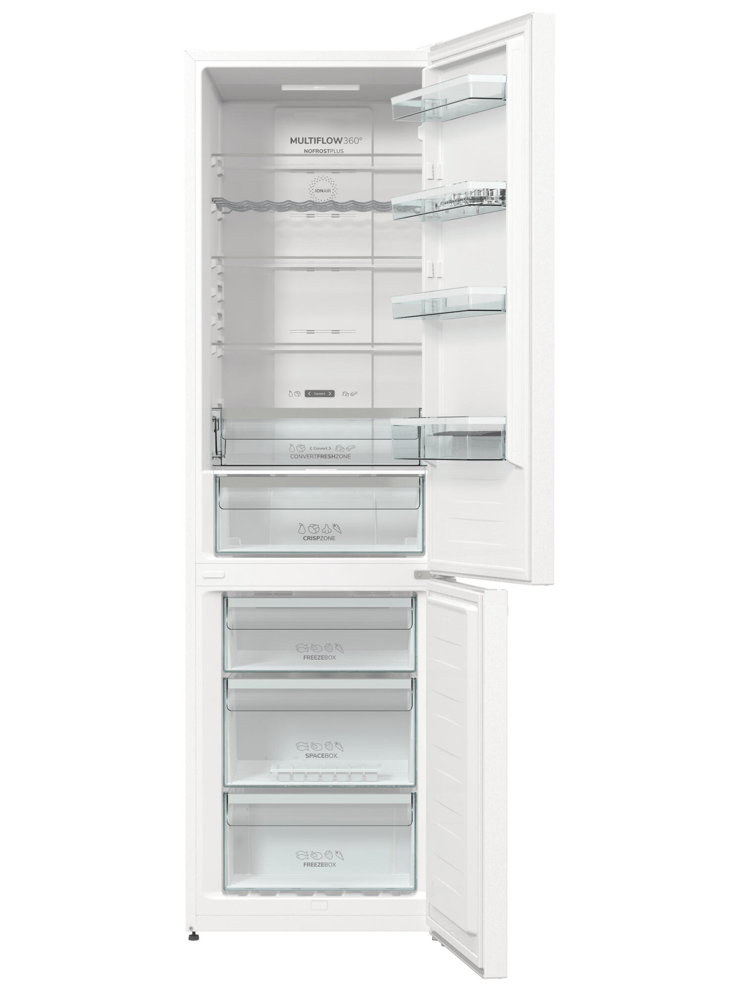 Холодильник с морозильником Gorenje NRK6202AW4, фото 3