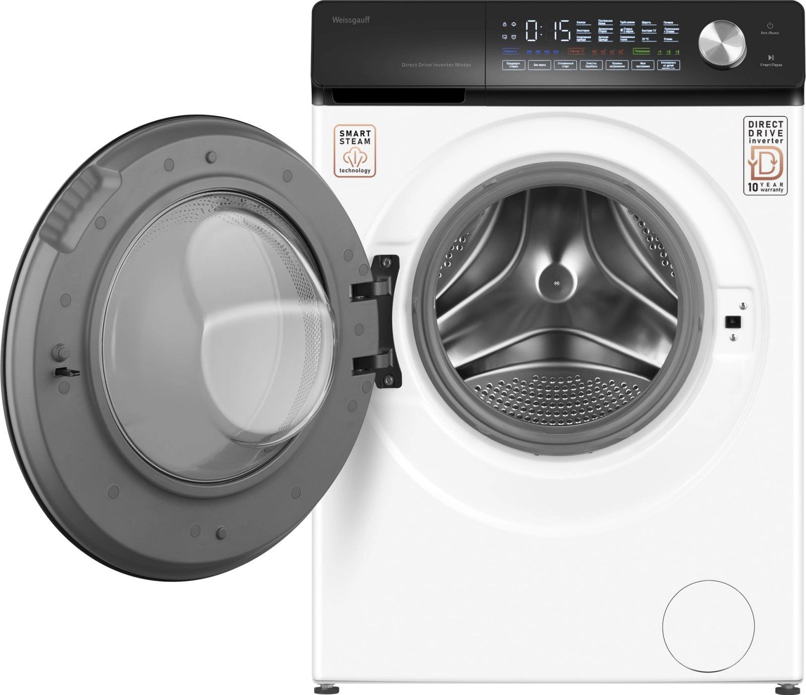 Стиральная машина Weissgauff WM 45127 Steam Direct Drive, фото 5