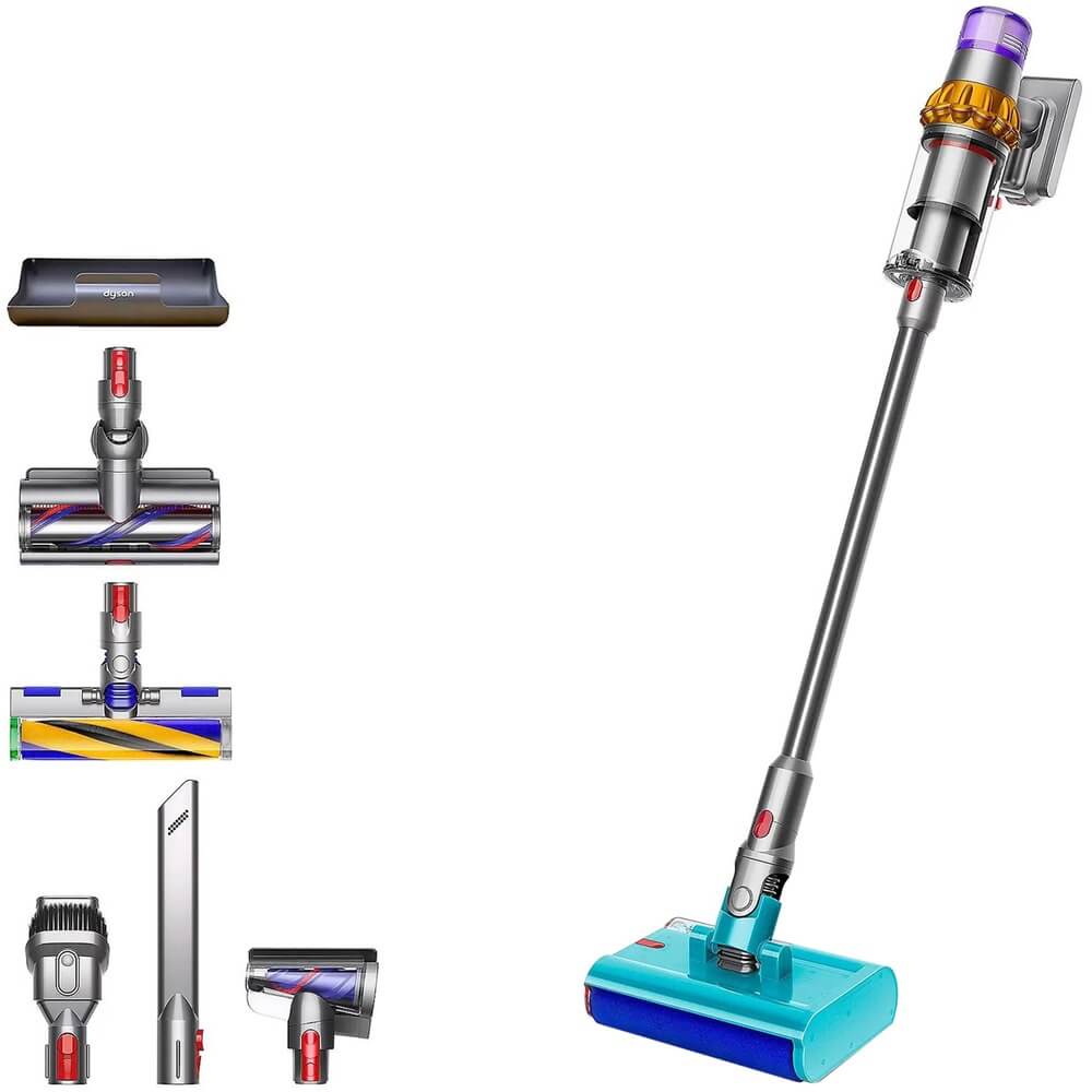 Пылесос Dyson V15s Detect Submarine SV47 «Yellow/Nickel»