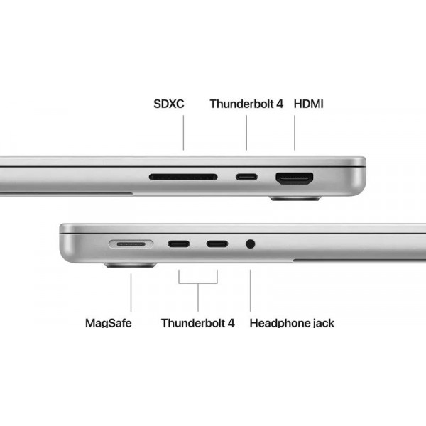 Ноутбук Apple MacBook Pro 14 2023 M3 Pro/11CPU/14GPU/18GB/512GB/Silver (MRX63)