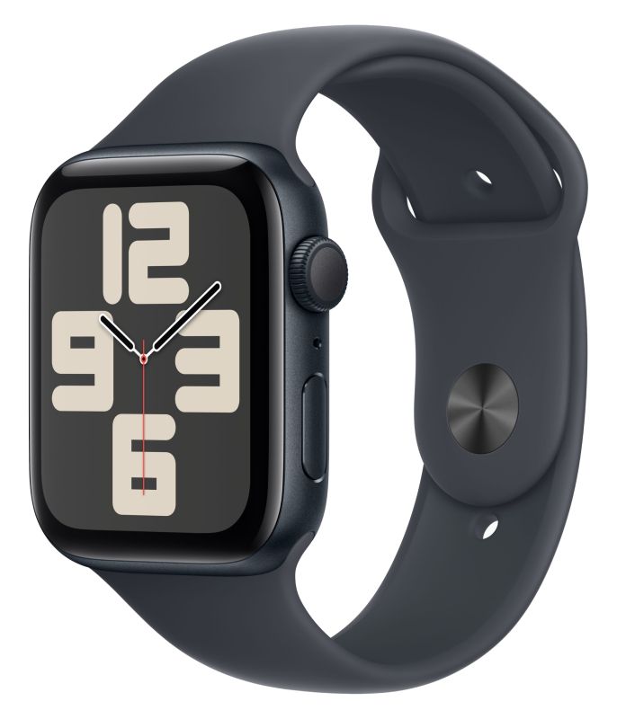 Часы Apple Watch SE (2024) 40mm Aluminium Case (Midnight), Sport Band (Midnight) M/L