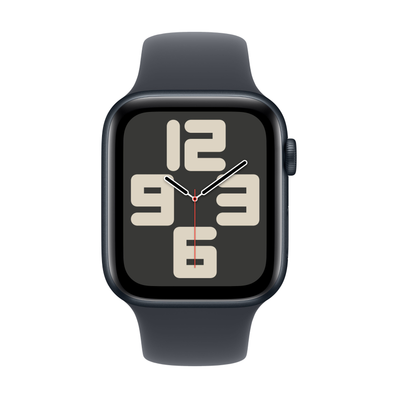 Часы Apple Watch SE (2024) 40mm Aluminium Case (Midnight), Sport Band (Midnight) M/L