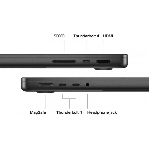 Ноутбук Apple MacBook Pro 14 2023 M3 Pro/11CPU/14GPU/18GB/512GB/Space Black (MRX33)