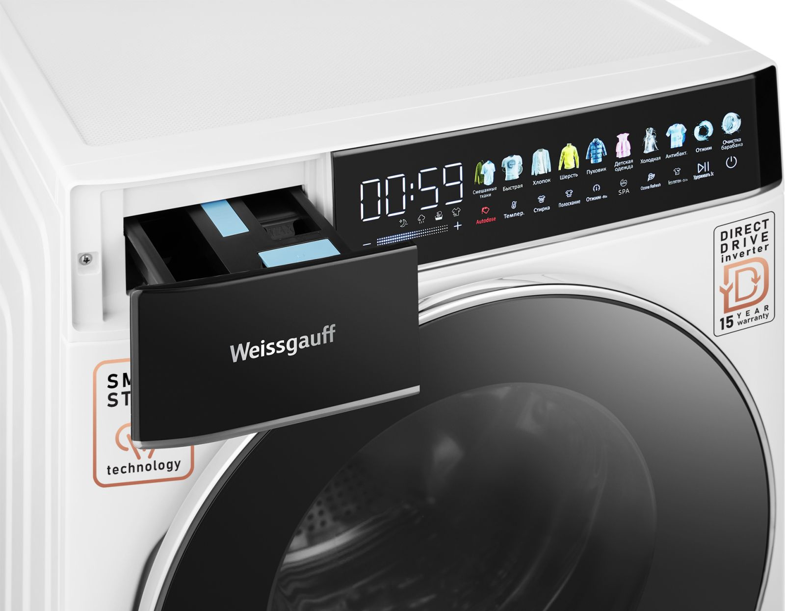Стиральная машина Weissgauff WM 58411 Premium, фото 4