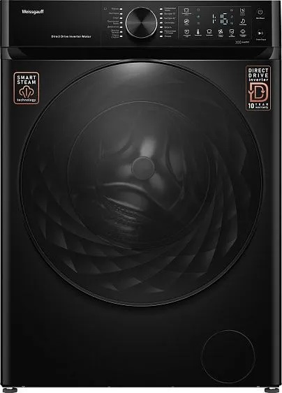 Стиральная машина Weissgauff WM 59411 Direct Drive Inverter Steam Matt Black, фото