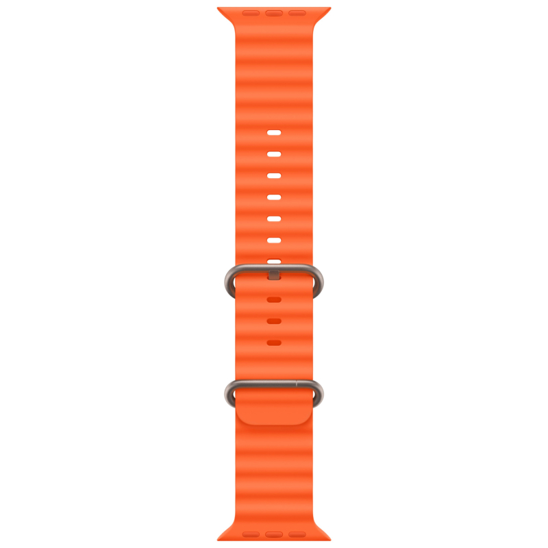 Apple Watch Ultra 2 49 мм, корпус из титана, ремешок Ocean оранжевого цвета