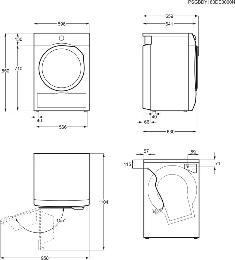 Сушильная машина Electrolux EW6CR428W