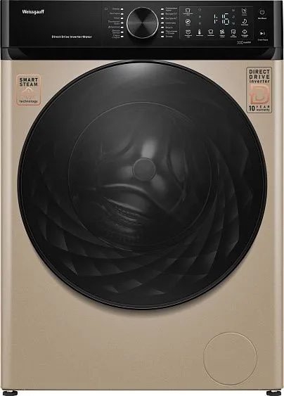 Стиральная машина Weissgauff WM 59411 Direct Drive Inverter Steam Champagne, фото