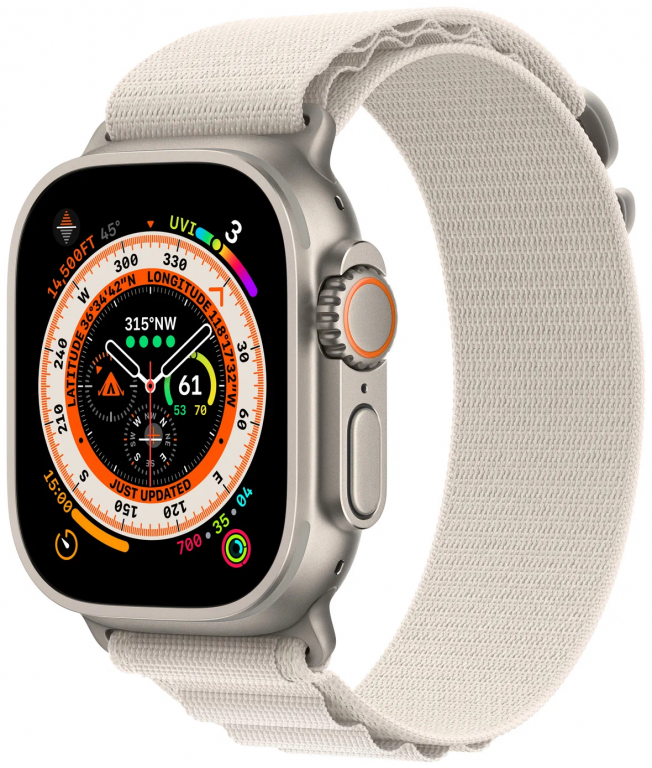Смарт-часы APPLE Watch Ultra GPS + Cellular 49mm Titanium Case with Starlight