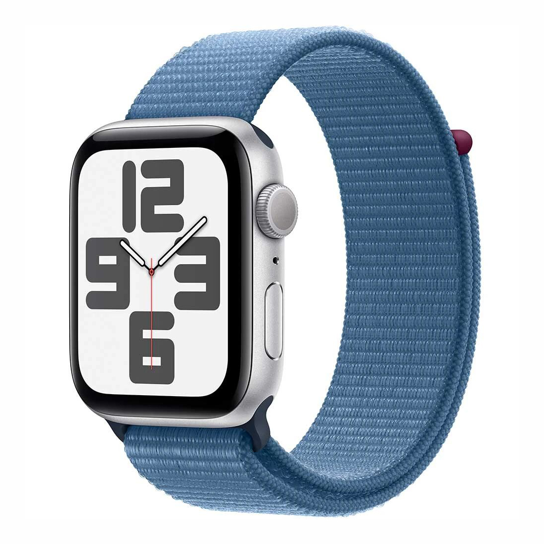 Умные часы Apple Watch SE Gen 2 2023 GPS 40mm Silver Aluminium Case with Winter Blue Sport Loop (MRE33), Размер S