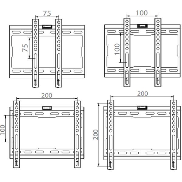 Кронштейн Uniteki F1701 (чёрный)