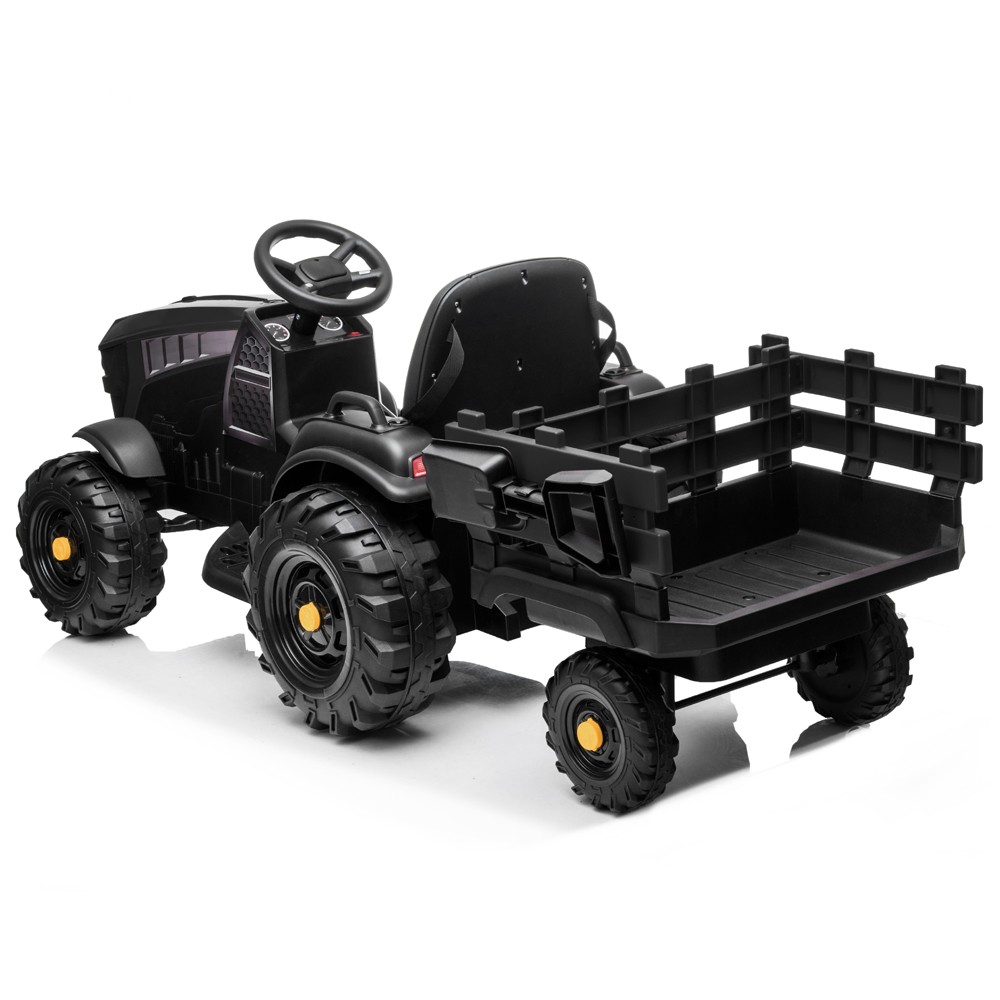 Детский электромобиль Bettyma трактор с прицепом 2WD 12V - BDM0925-BLACK