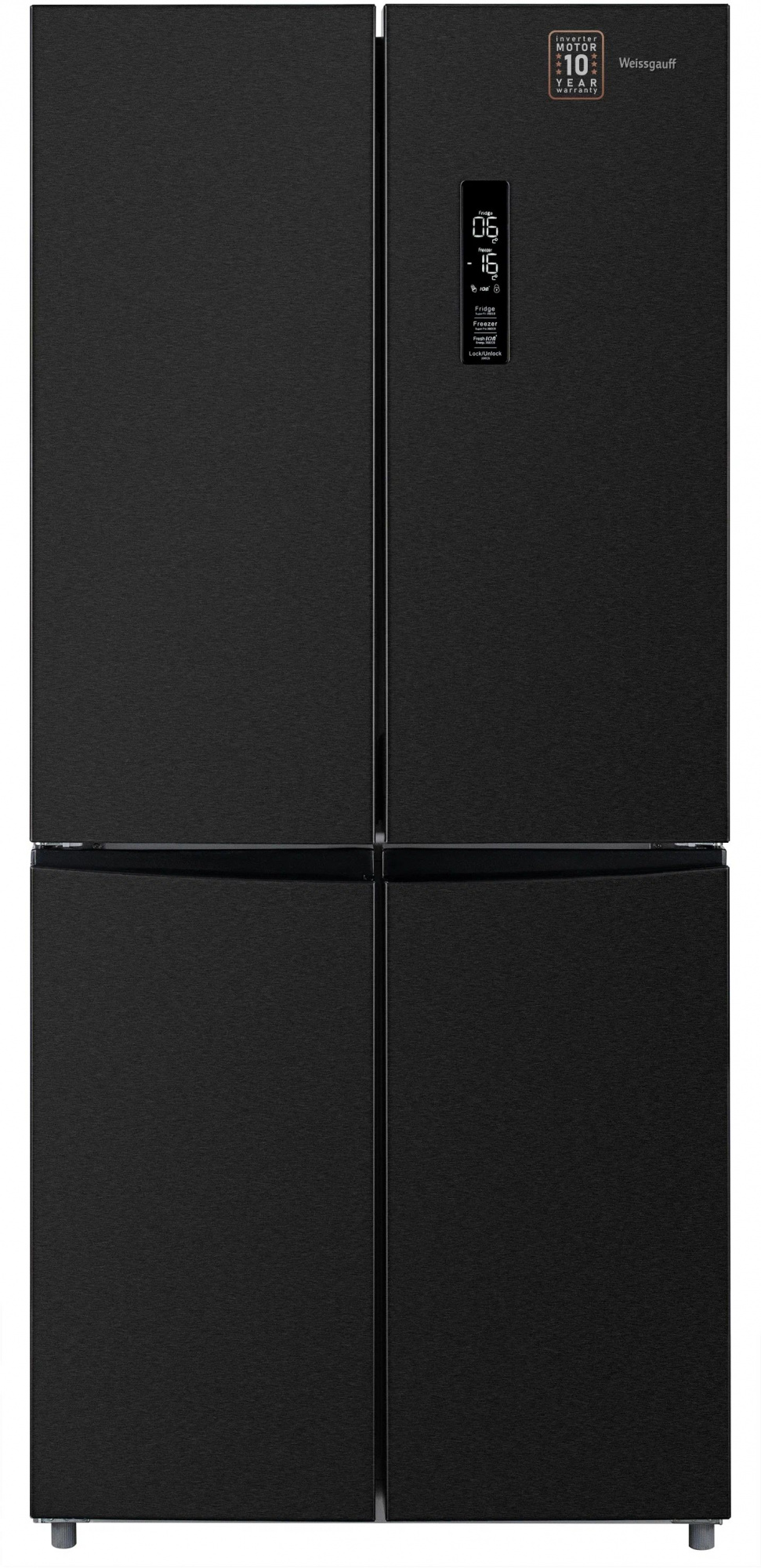 Холодильник Weissgauff WCD 450 BG NoFrost Inverter, фото 2