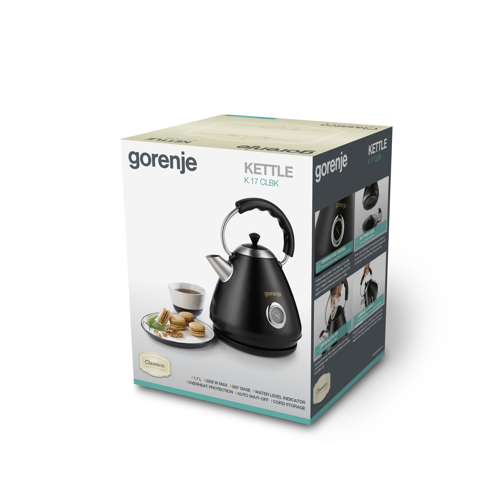 Чайник Gorenje K17CLBK